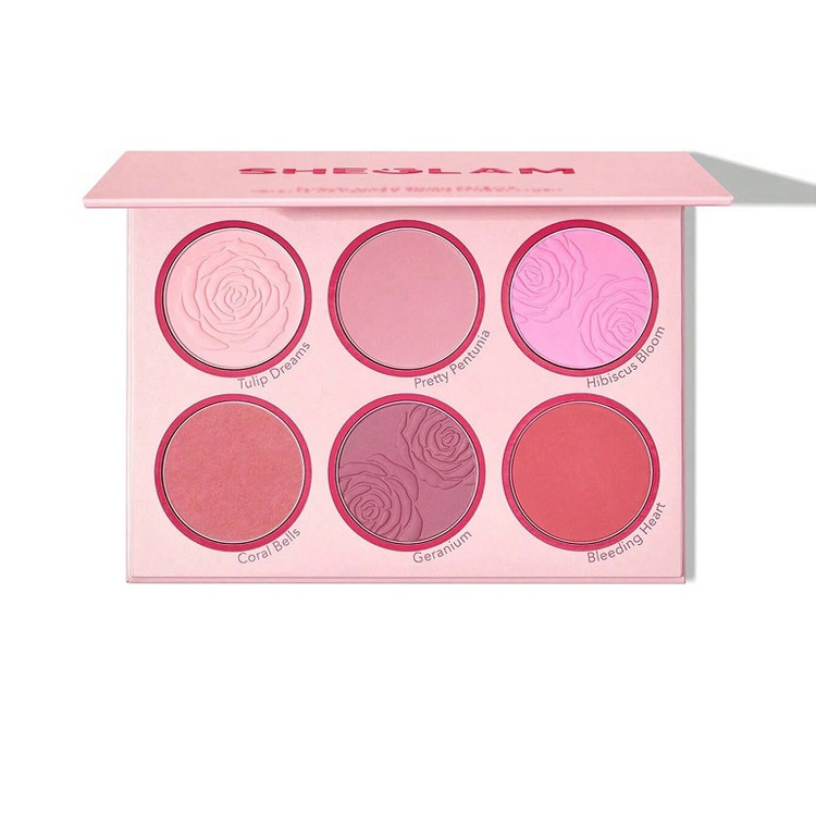 پالت رژ گونه 6 تایی شیگلم blushing bouquet